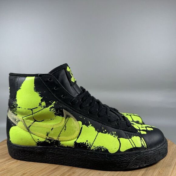 NIKE Blazer Mid Glow in the‎ Dark Skeleton Womens 8 (Youth 6.5) 354758-091 - Picture 1 of 9